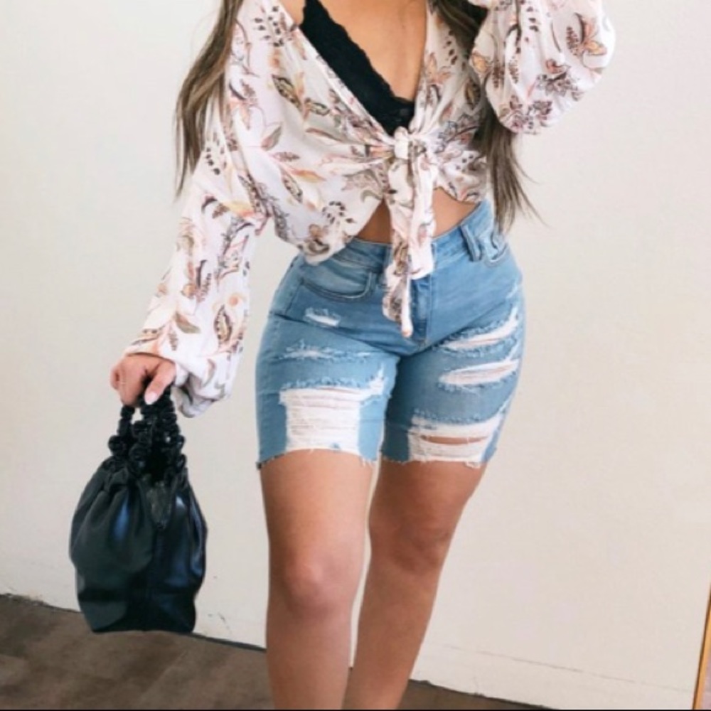 High waisted shorts